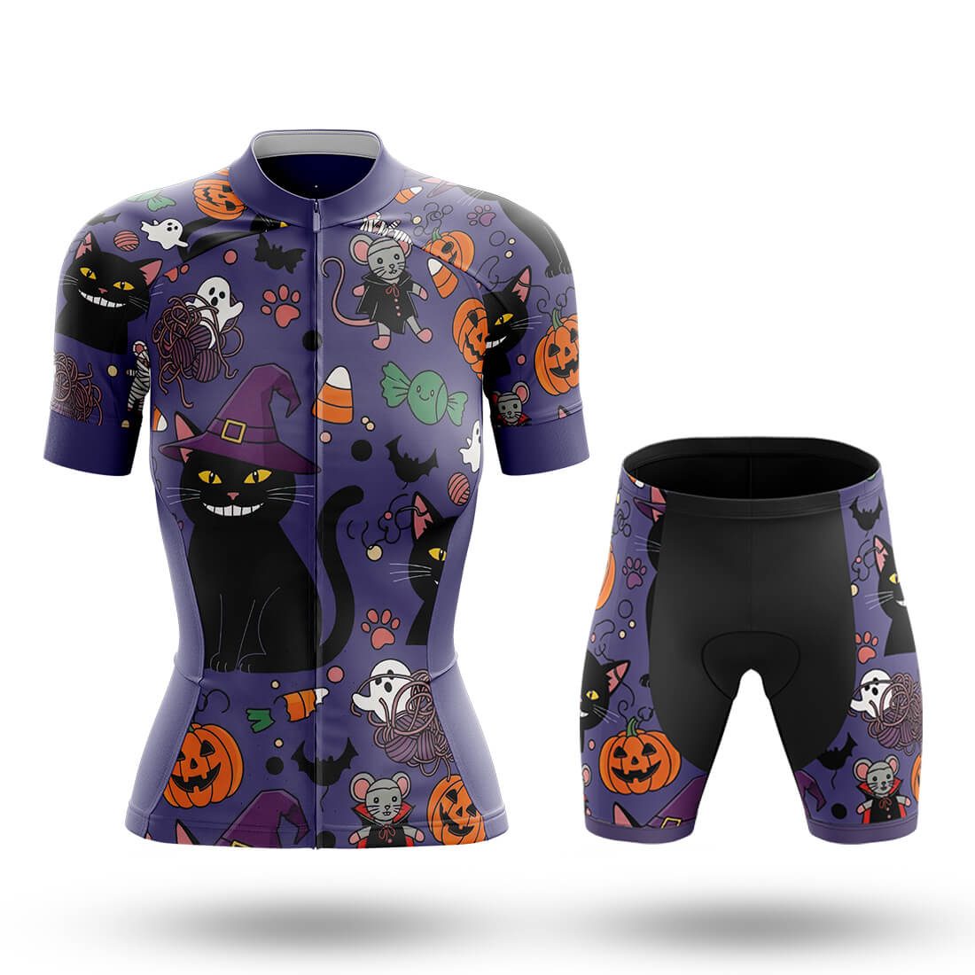 Black Cat Boo - Women's Cycling Kit