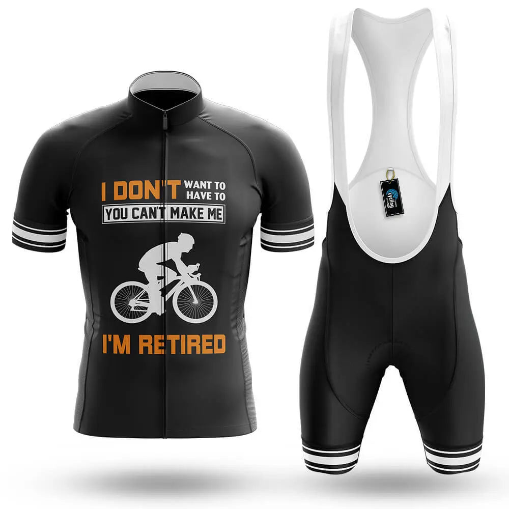 I'm Retired - Black - Men's Cycling Kit