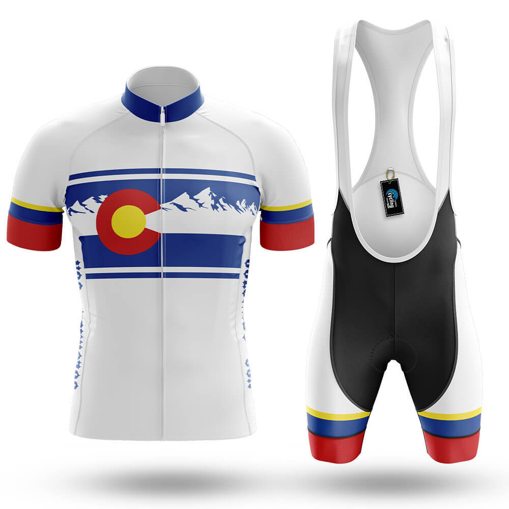 White Blue Colorado - Men's Cycling Kit