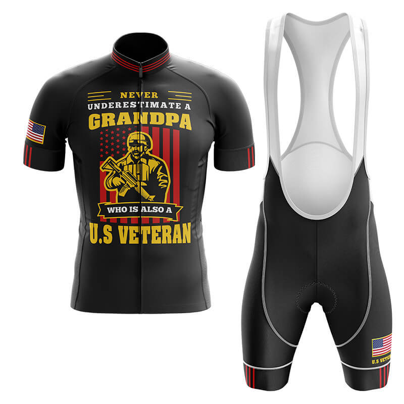 U.S Veteran Grandpa - Men's Cycling Kit