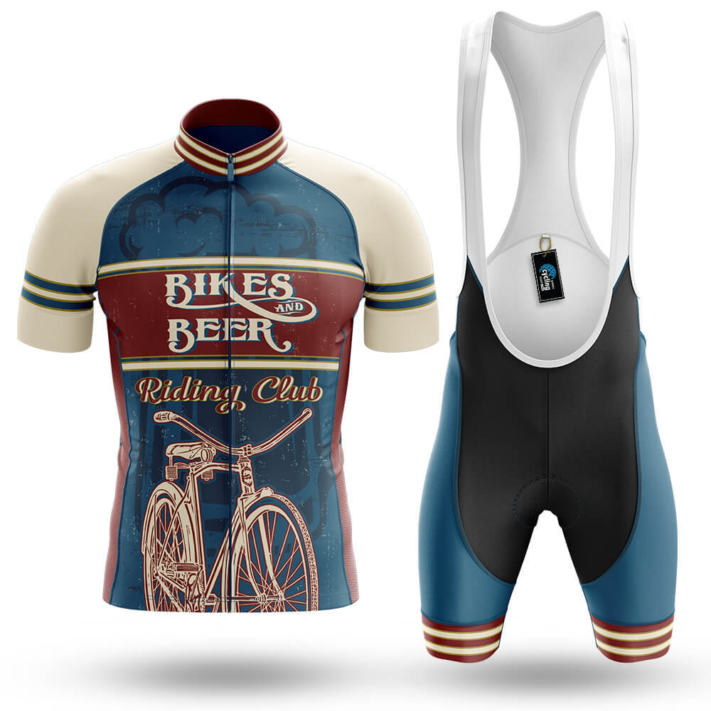 Retro Beer Riding Club Vintage V2 - Men's Cycling Kit