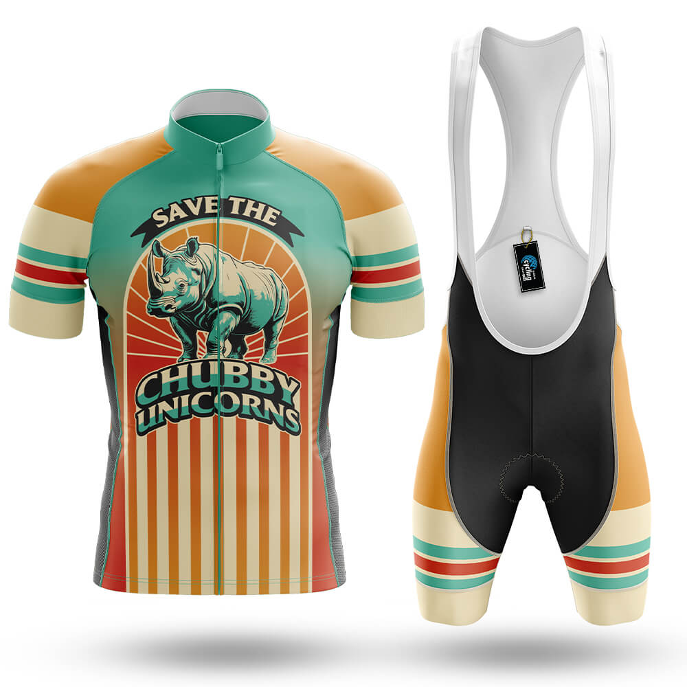 Retro Chubby Unicorn - Men's Cycling Kit