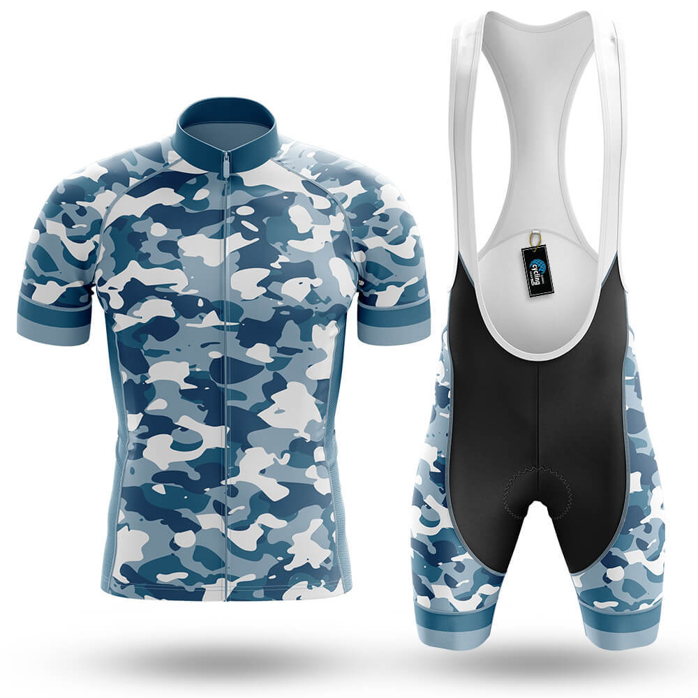 Blue Camo Cycling Jersey