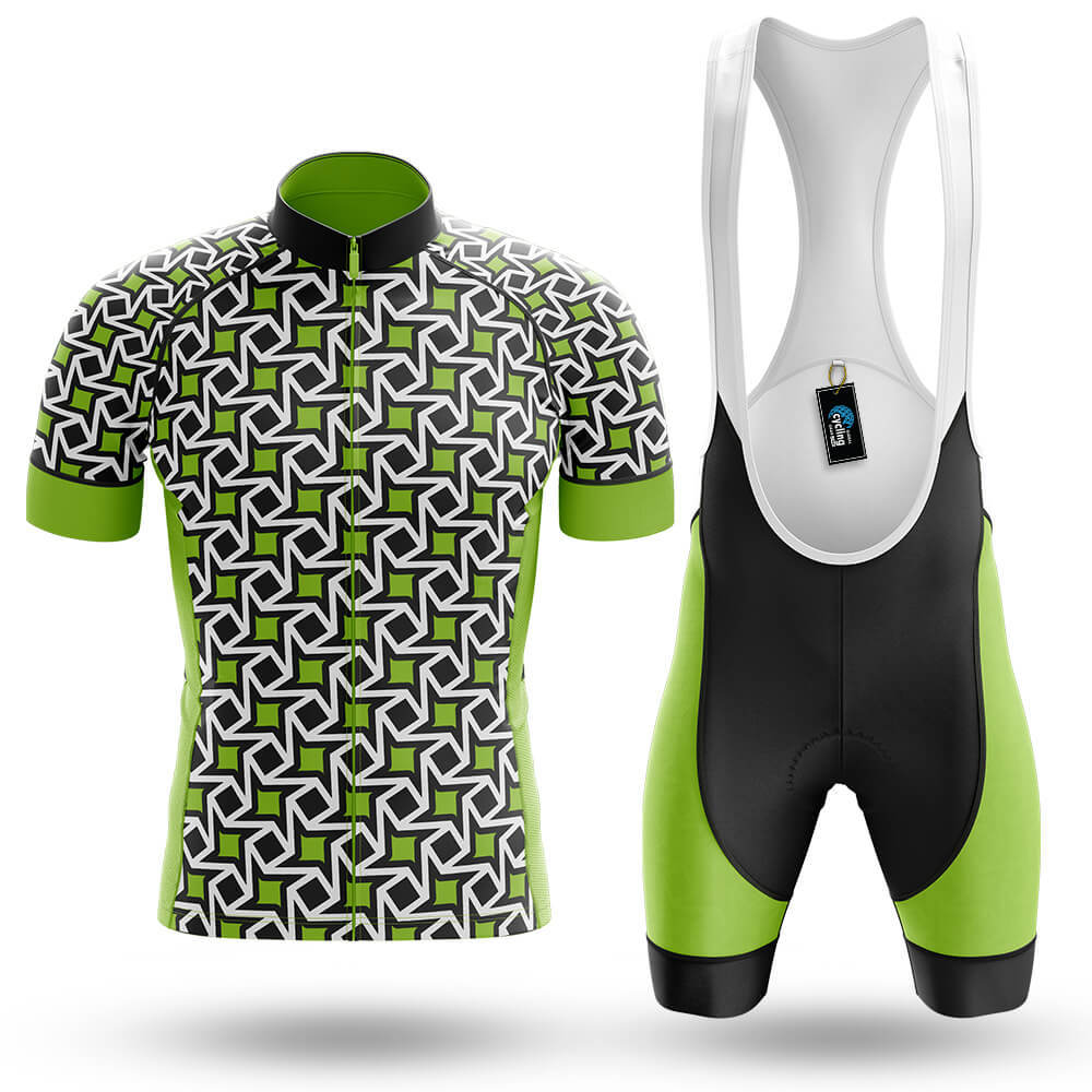 Tiny Pattern - Green - Men's Cycling Kit