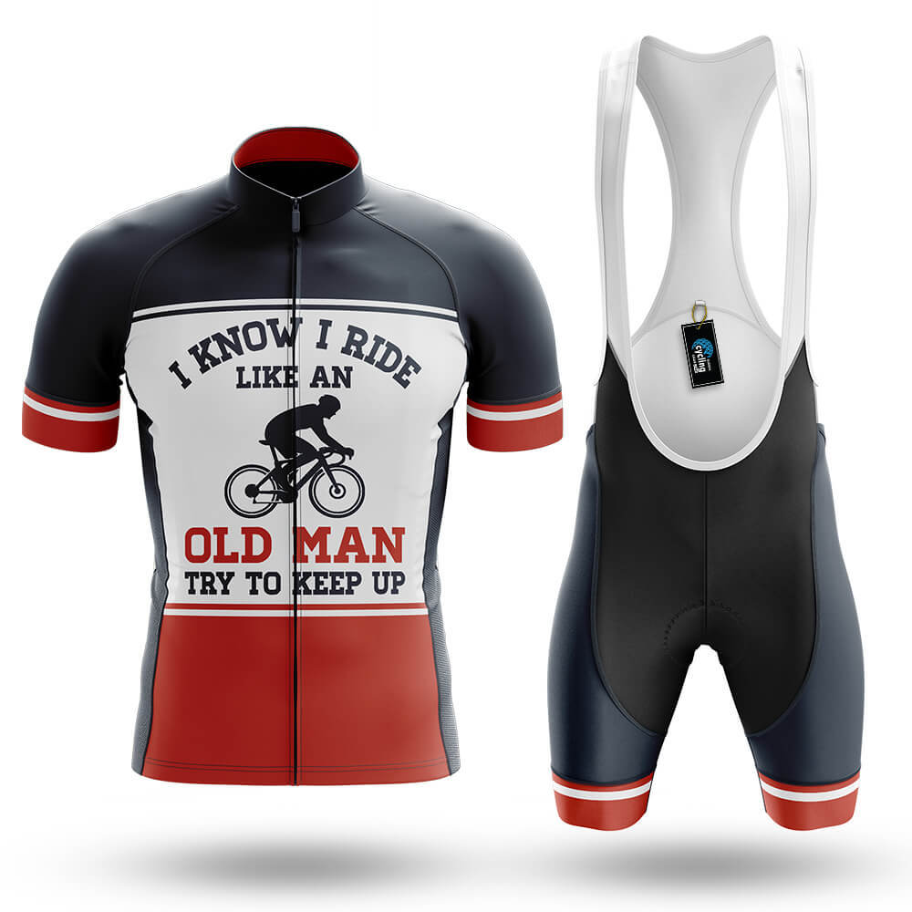 I Ride Like An Old Man V9 - Men's Cycling Kit
