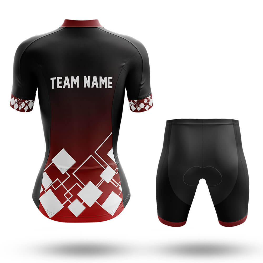 Custom Team Name V19 Red - Women's Cycling Kit