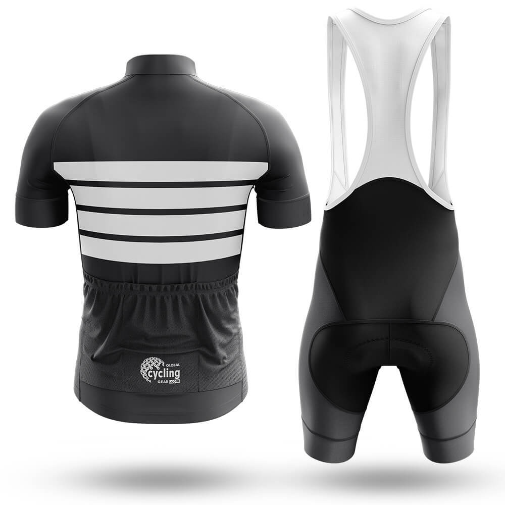 Retro Four Stripes - Black - Men's Cycling Kit