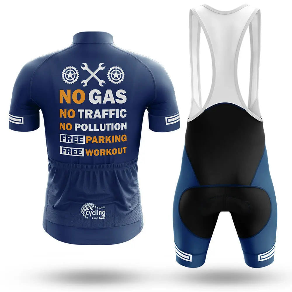 No Gas - Navy - Men's Cycling Kit