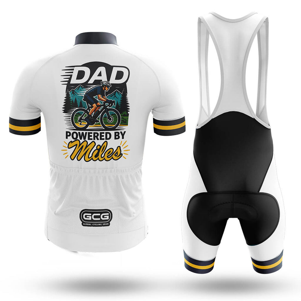 Dad Powered By Miles - Men's Cycling Kit