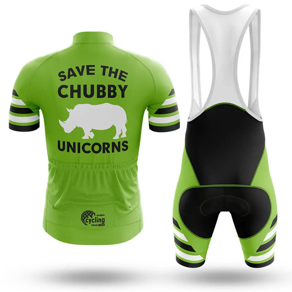 The Chubby Unicorn V6 - Green - Men's Cycling Kit