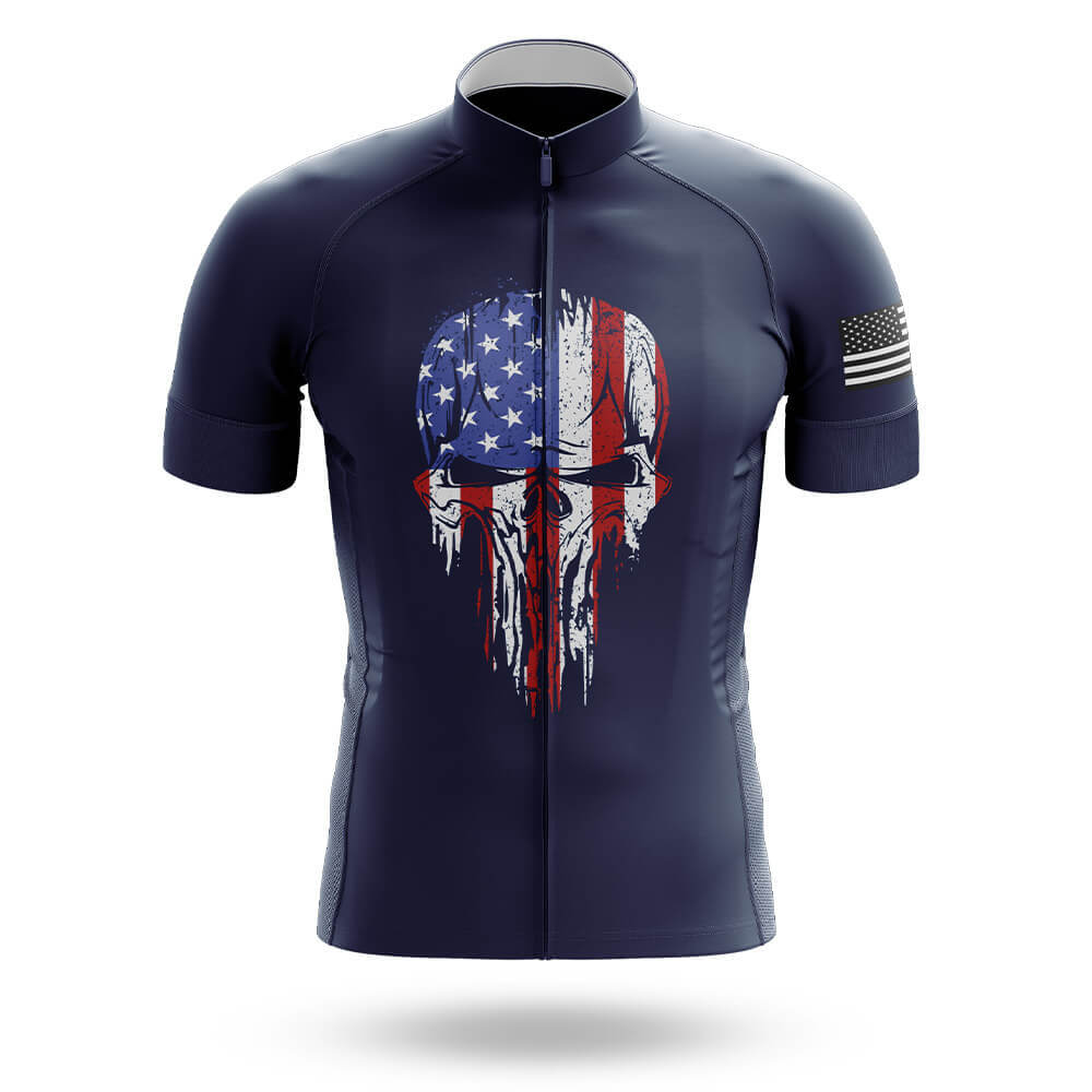 USA Flag Skull V4 - Men's Cycling Kit
