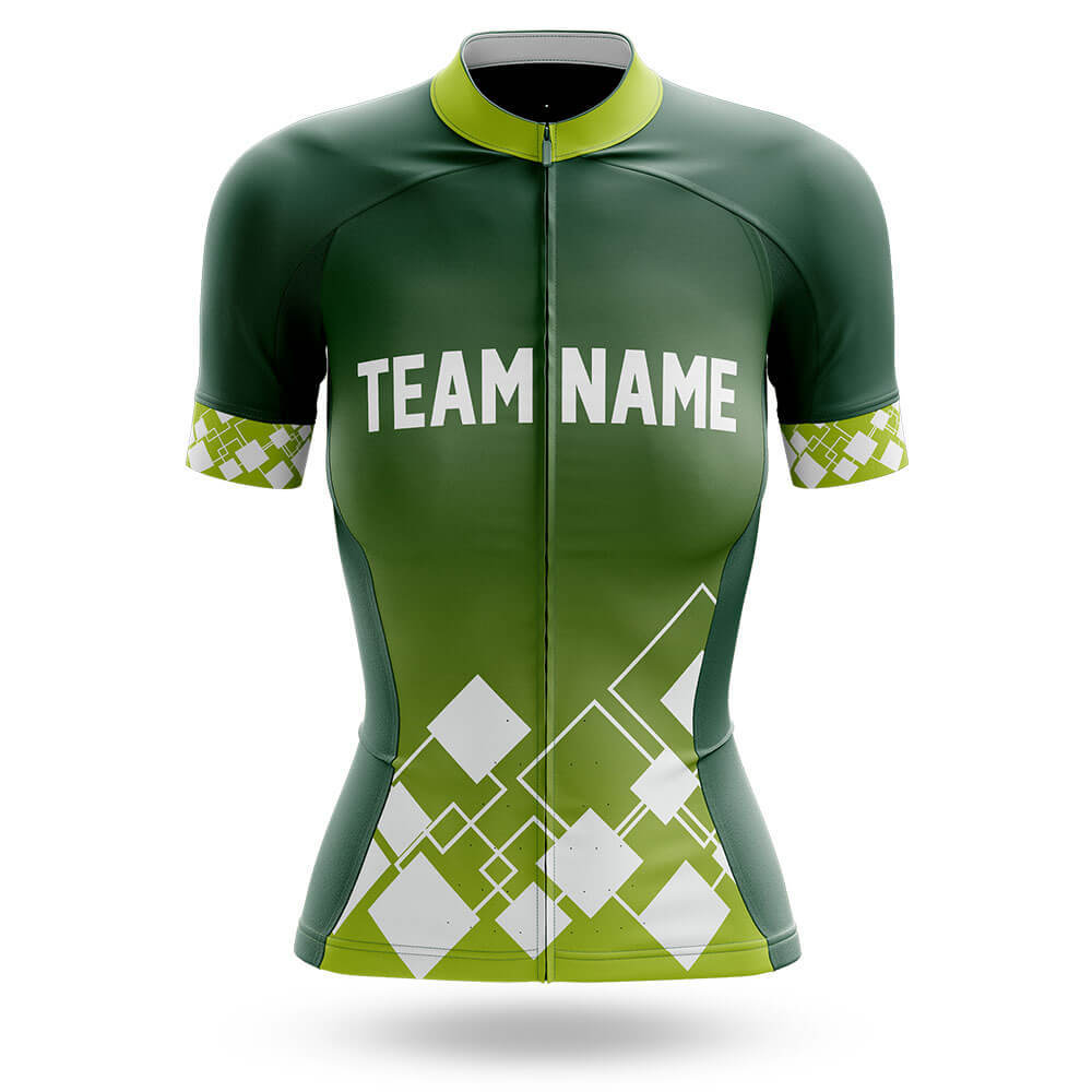 Custom Team Name V19 Green - Women's Cycling Kit