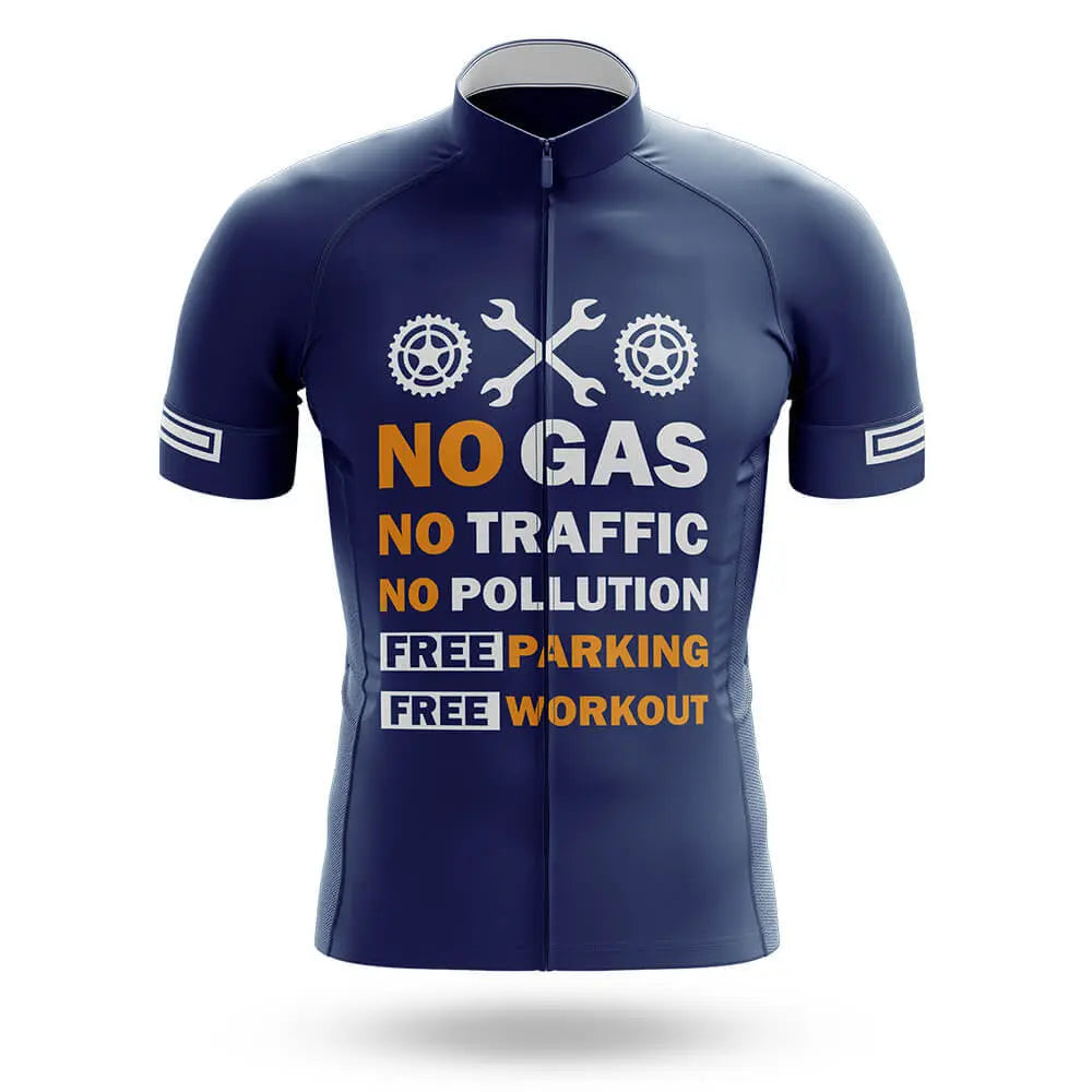 No Gas - Navy - Men's Cycling Kit
