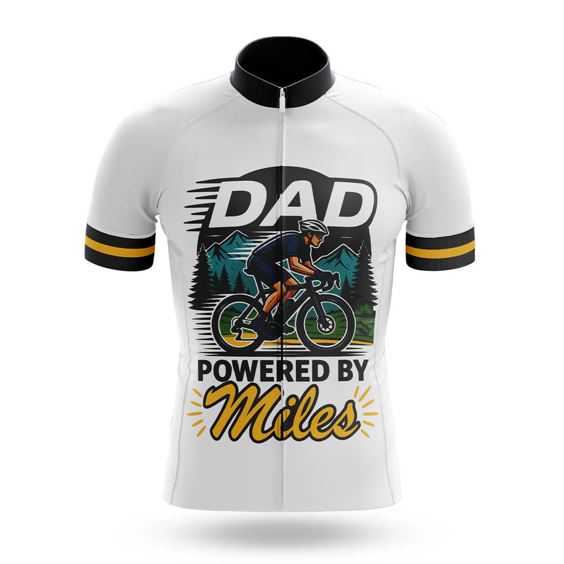 Dad Powered By Miles - Men's Cycling Kit