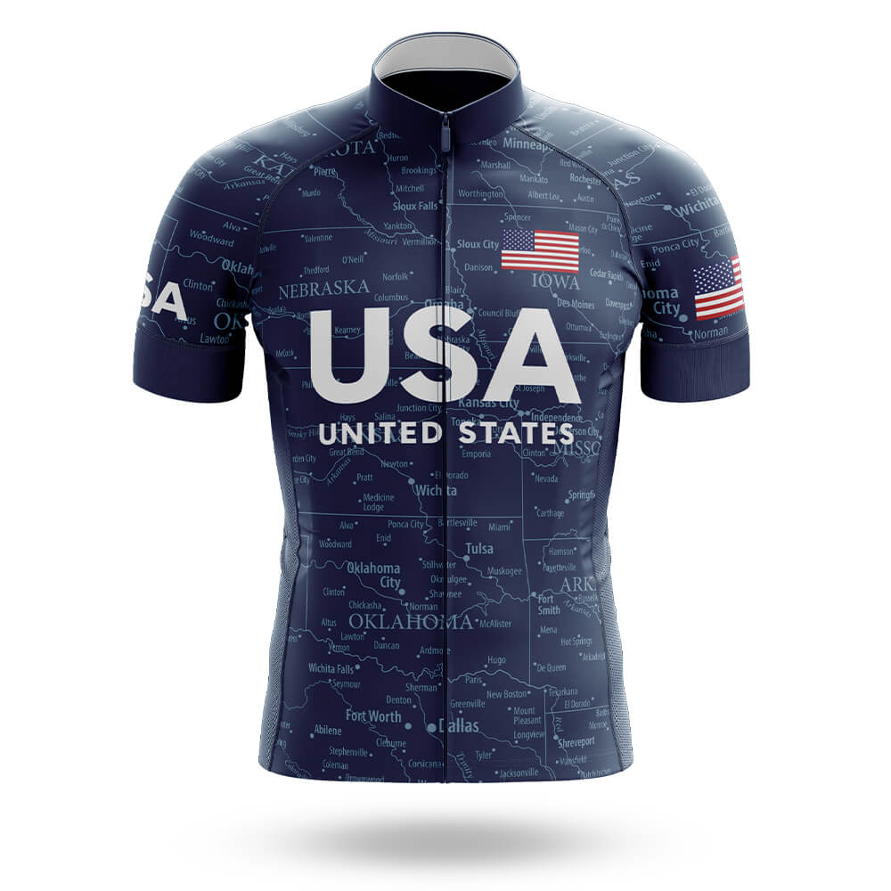 USA Spin Map - Men's Cycling Kit