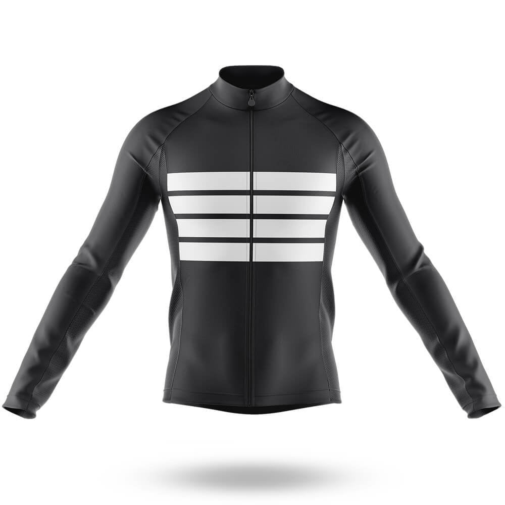 Retro Four Stripes - Black - Men's Cycling Kit