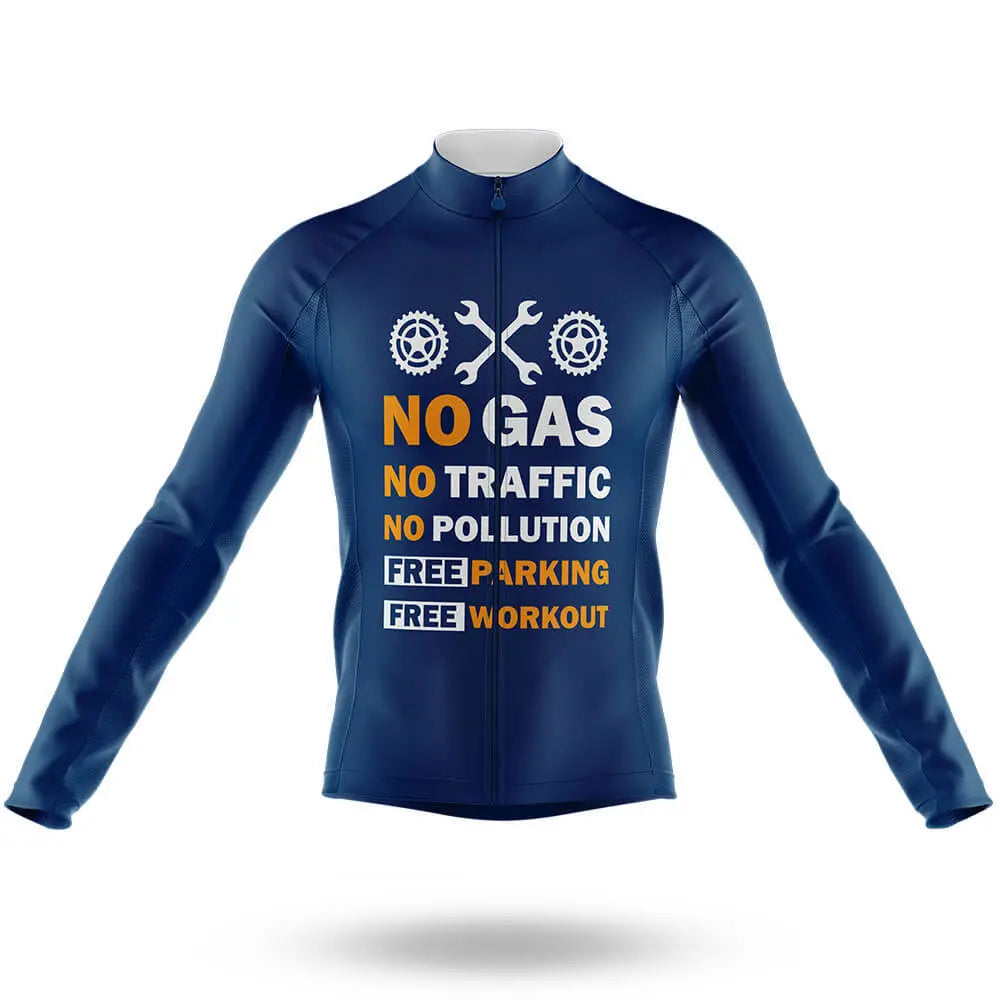 No Gas - Navy - Men's Cycling Kit