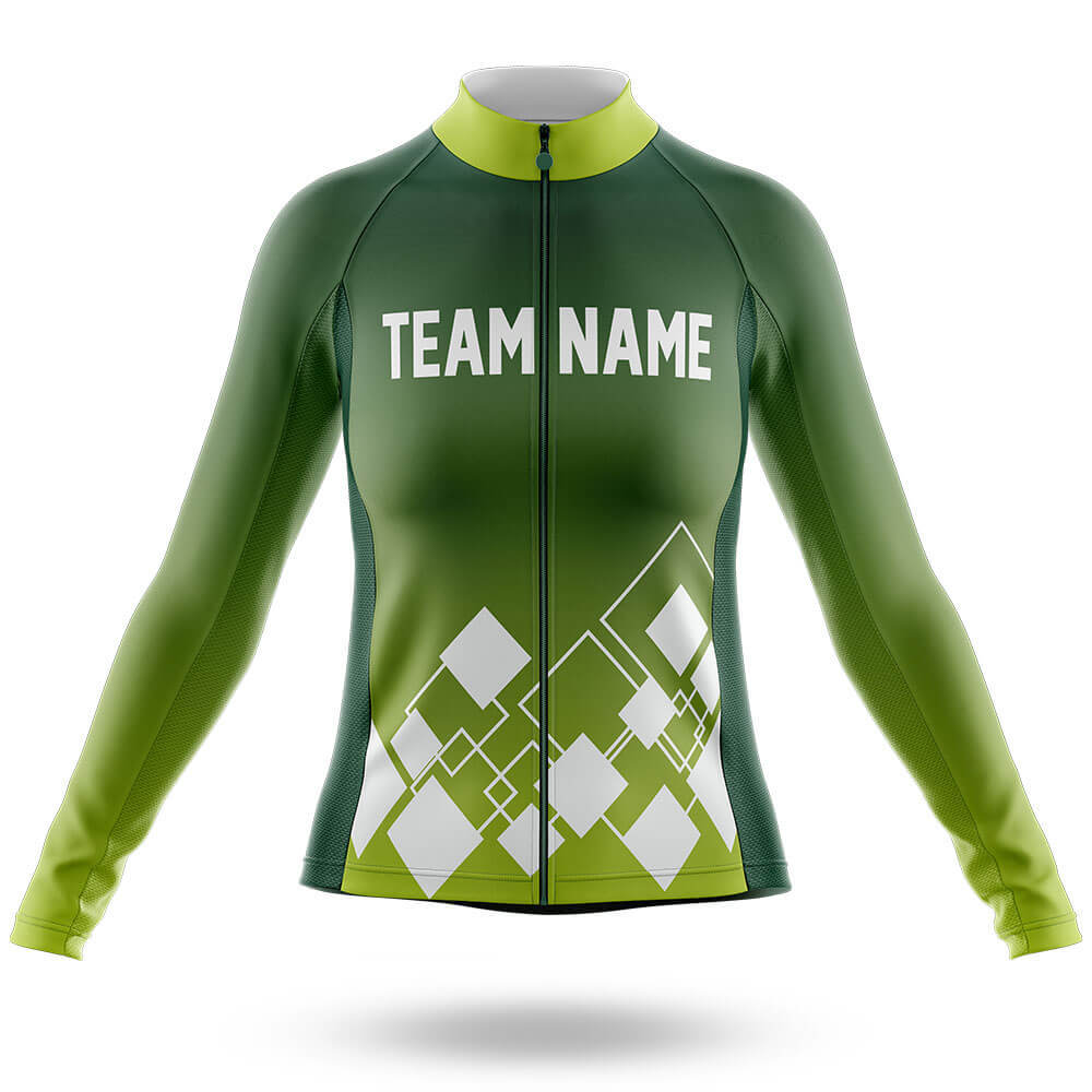 Custom Team Name V19 Green - Women's Cycling Kit