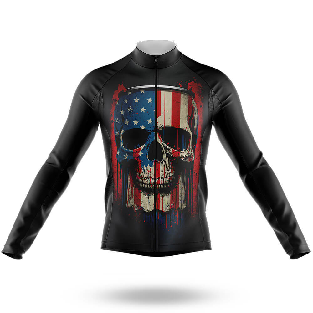 American Flag Skull - Men's Cycling Kit