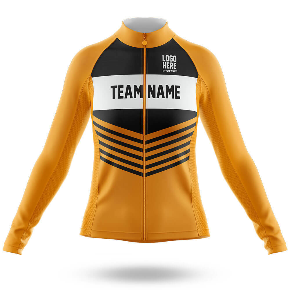 Custom Team Name V20 Yellow - Women's Cycling Kit
