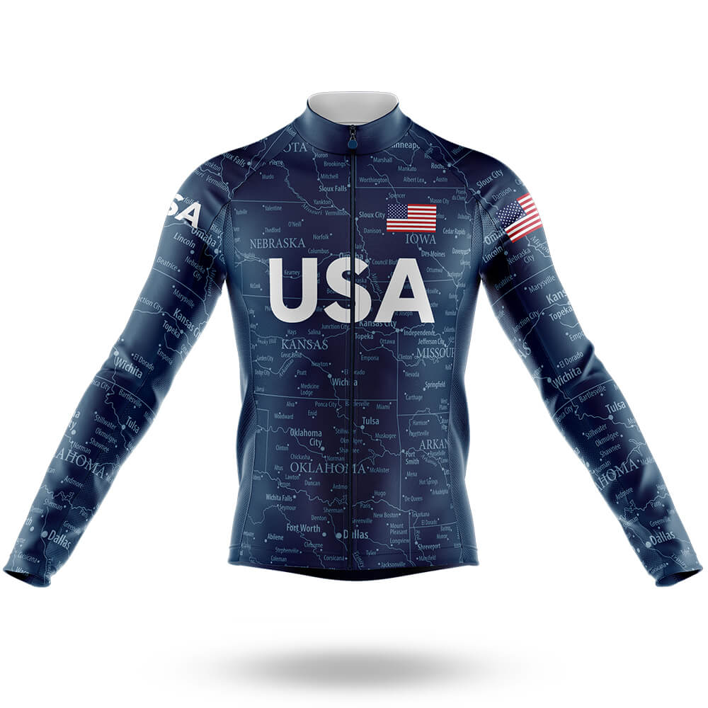 USA Spin Map - Men's Cycling Kit
