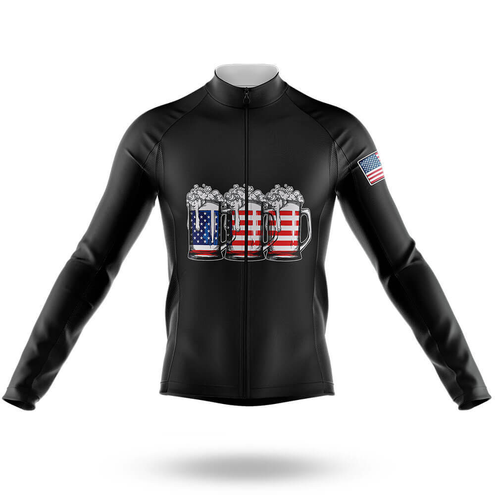 Beer American Flag - Men's Cycling Kit