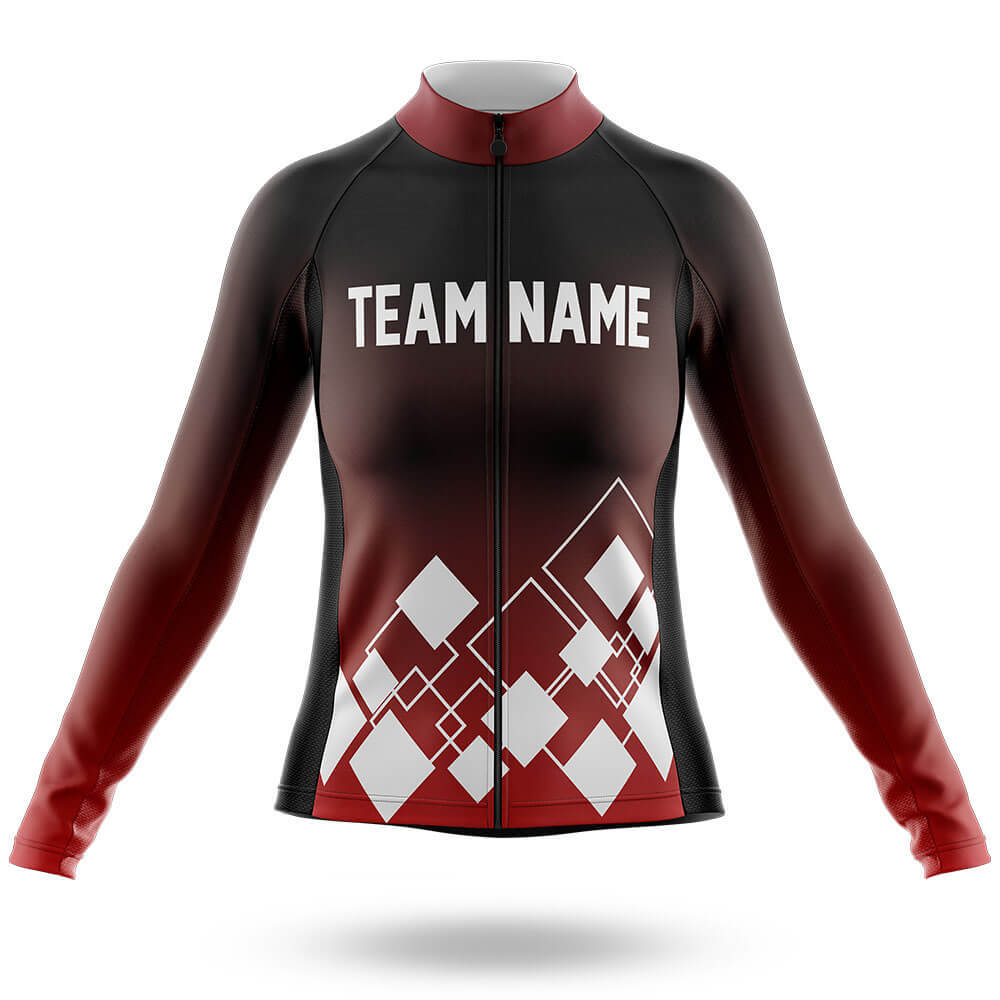 Custom Team Name V19 Red - Women's Cycling Kit
