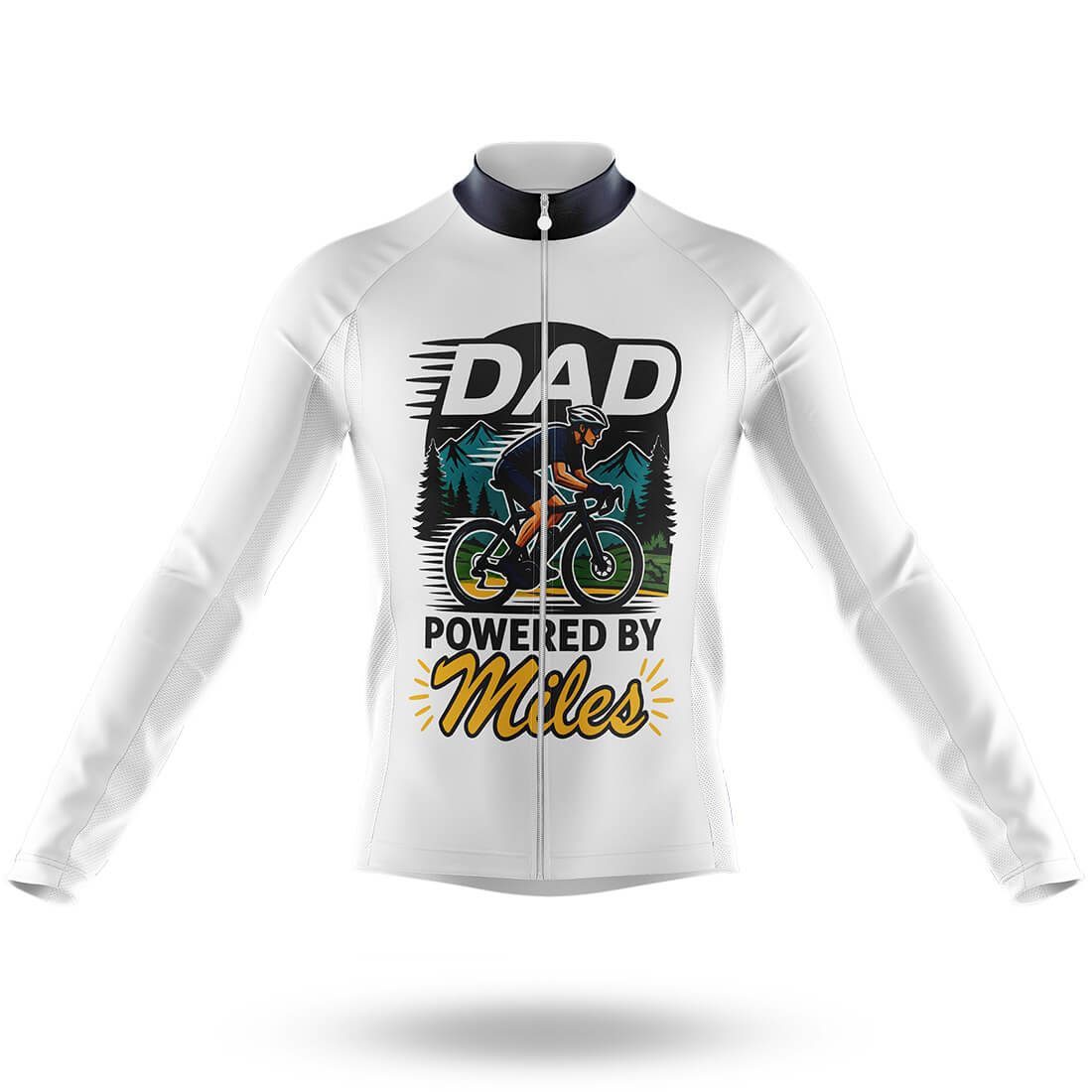 Dad Powered By Miles - Men's Cycling Kit