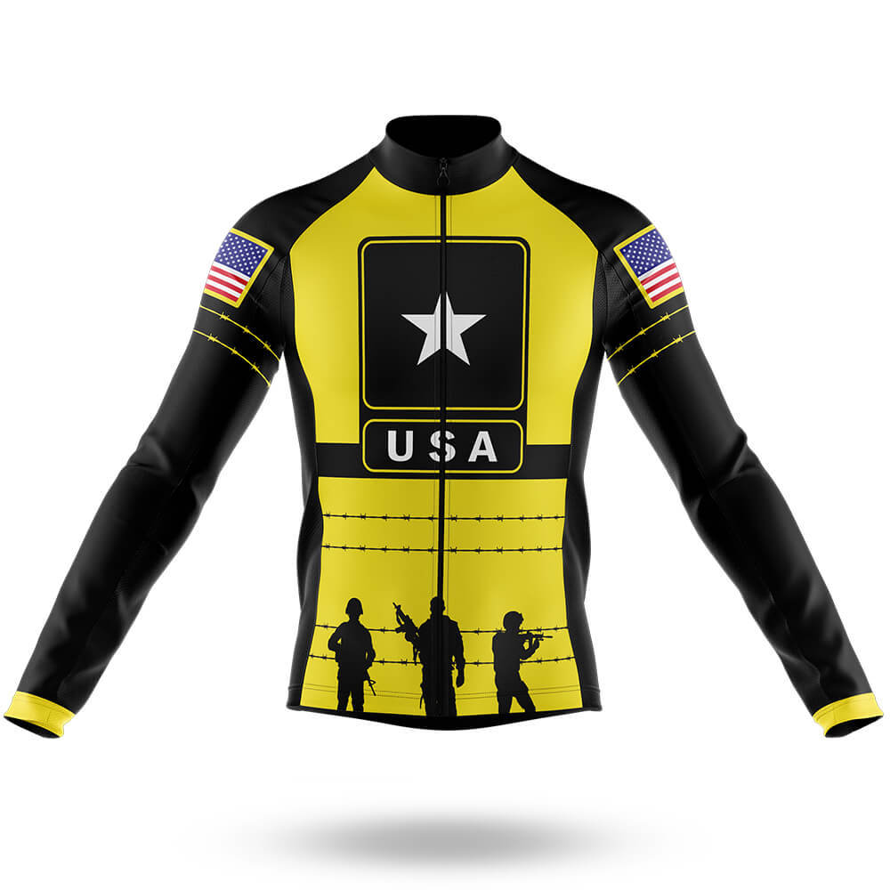 Black Yellow USA - Men's Cycling Kit