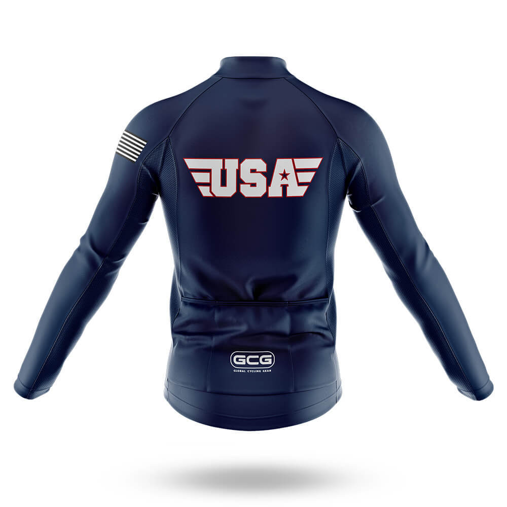 USA Flag Skull V4 - Men's Cycling Kit