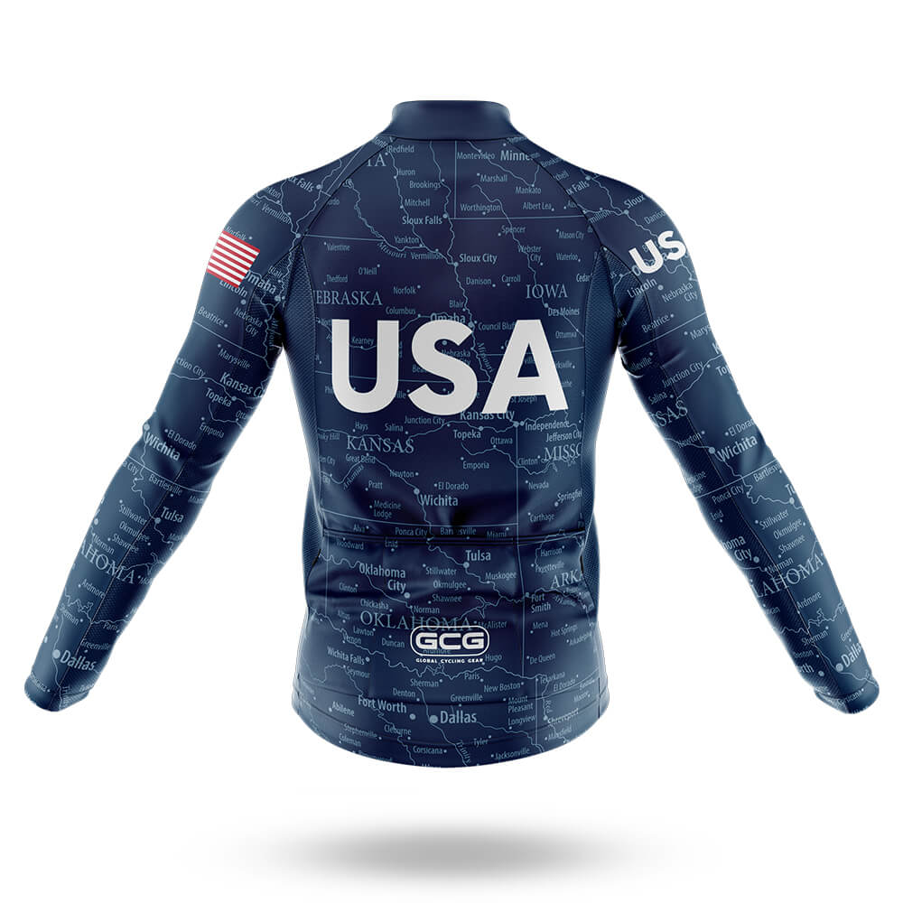 USA Spin Map - Men's Cycling Kit