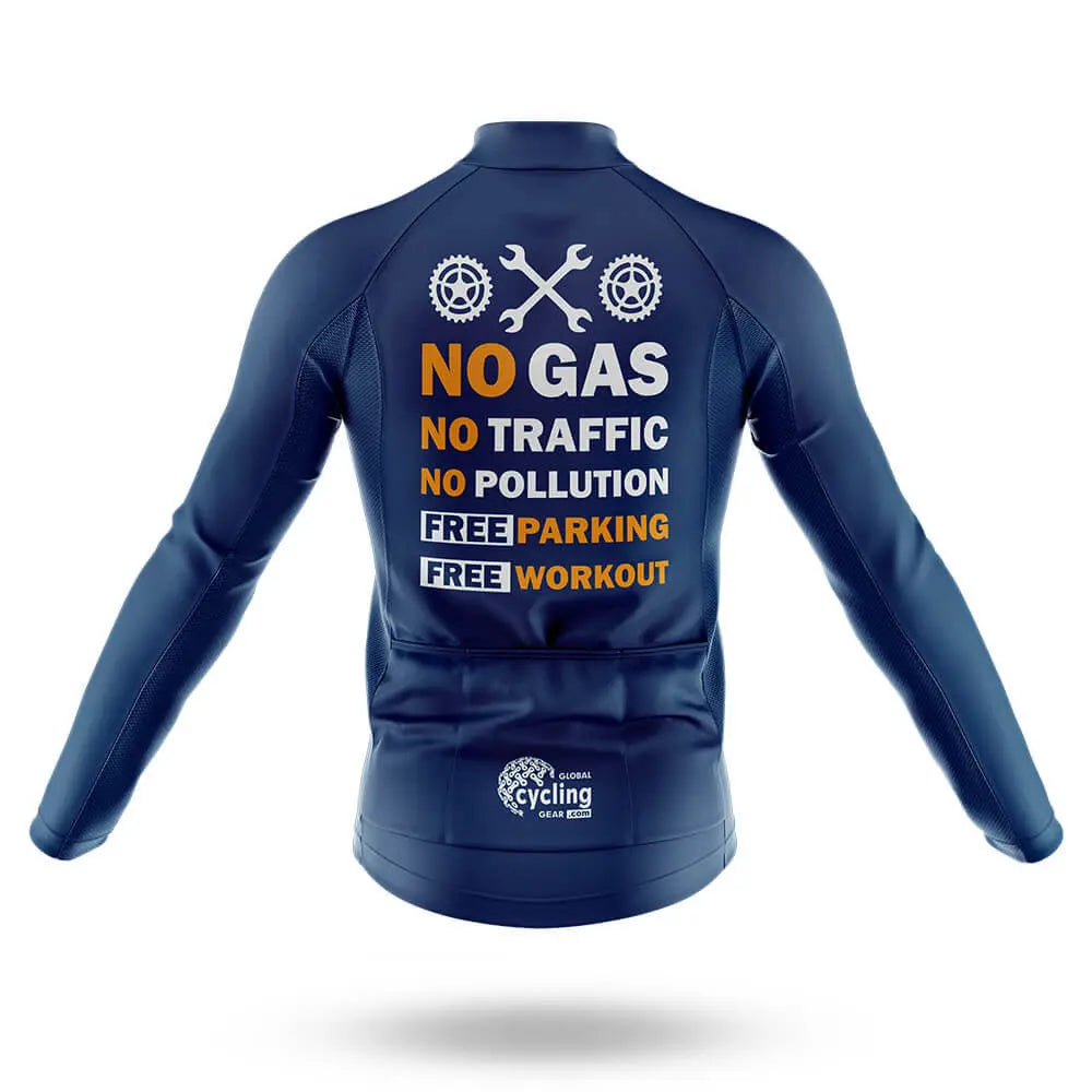 No Gas - Navy - Men's Cycling Kit