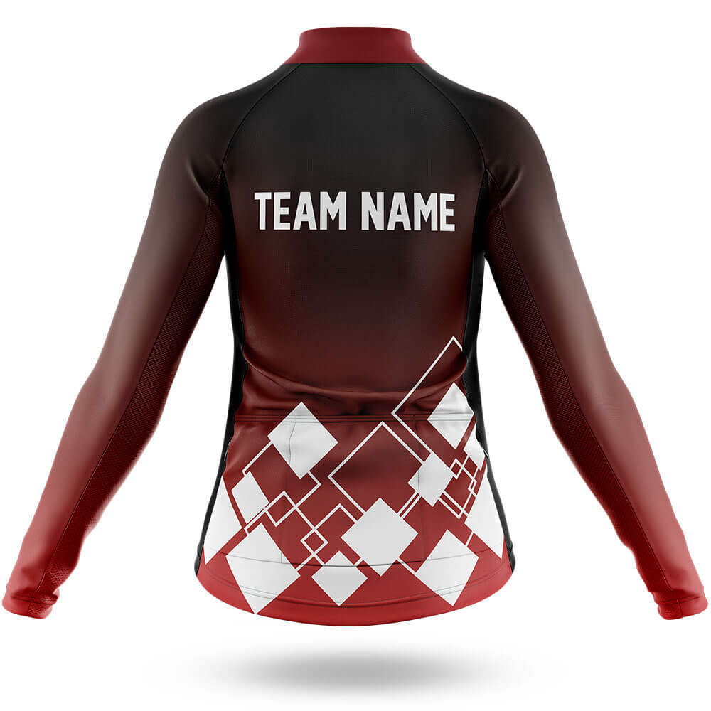 Custom Team Name V19 Red - Women's Cycling Kit