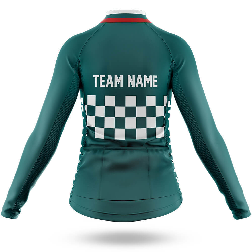 Custom Team Name M7 Green - Women's Cycling Kit
