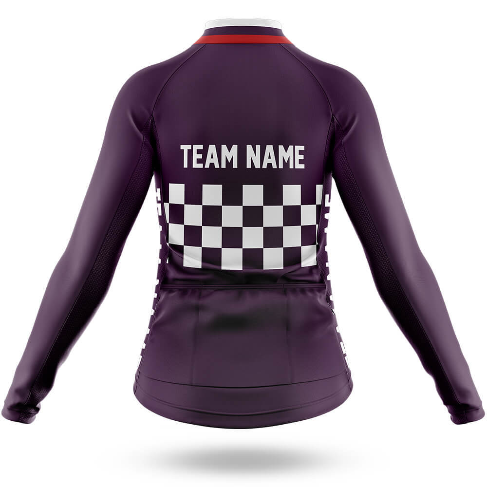 Custom Team Name M7 Dark Purple - Women's Cycling Kit