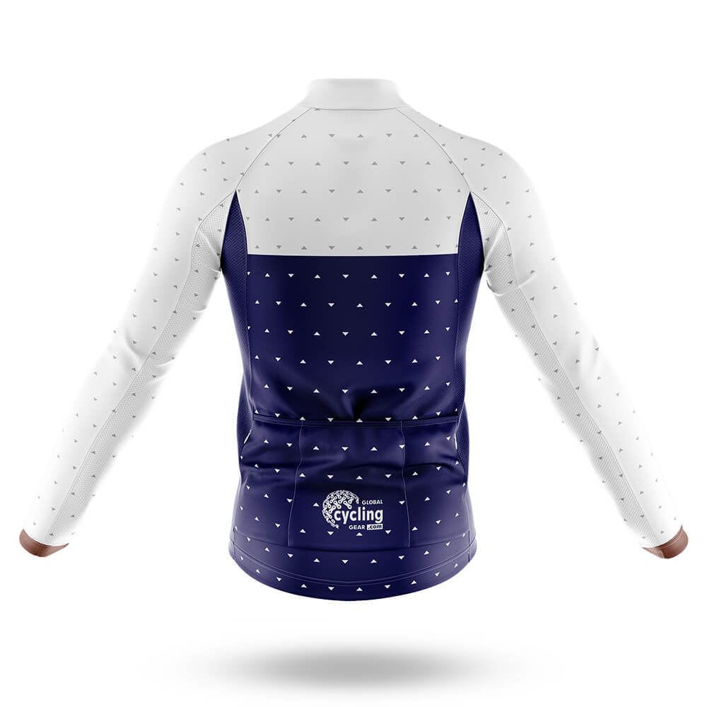 Blue And White - Men's Cycling Kit