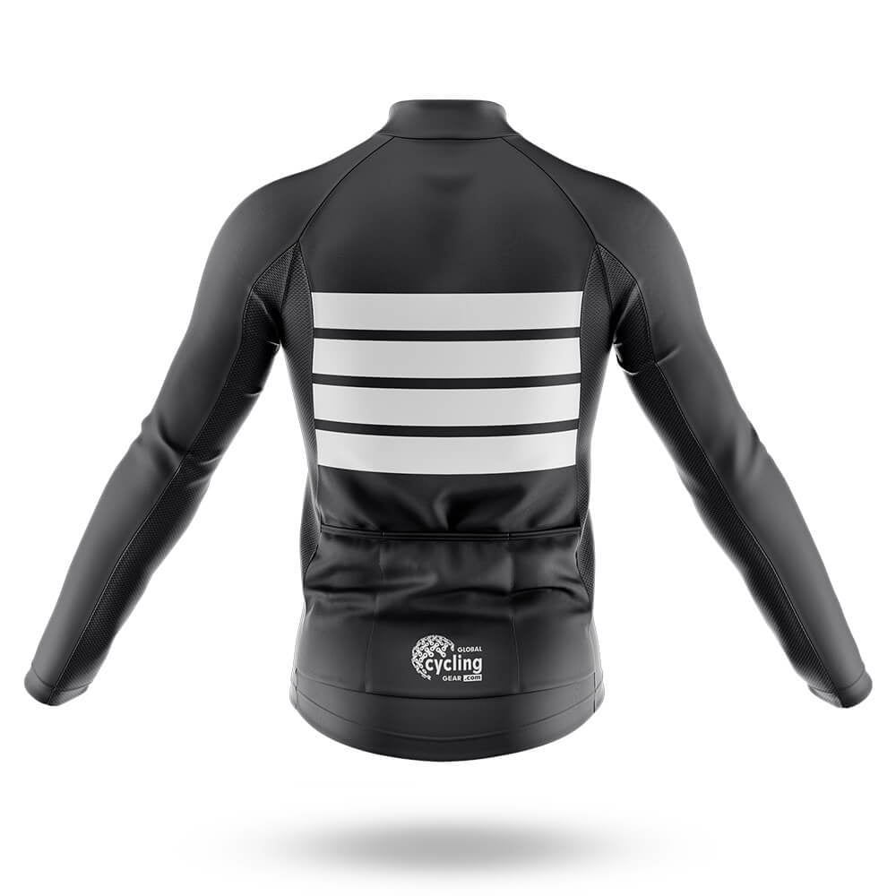 Retro Four Stripes - Black - Men's Cycling Kit